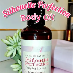Silhouette perfection oil 3.5oz made with natural hydrating cold press oils Moisturizer with Hydrating Shea Butter Coco Butter for dry Skincare Body Firming Oil Moisturizing Body Oil