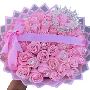 20 Sheets Waterproof Golden Edge Elegant Bouquet Wrap for Flower Arrangements & Florists