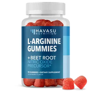 L Arginine Gummies - L Arginine Supplements for Men with L Citrulline and Beet Root - Nitric Oxide Supplement - L Arginine Supplement for Endurance Support - Sour-Berry Flavored - 88 NO Gummies
