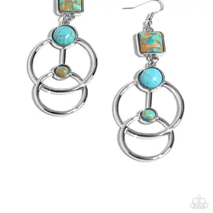 Interlocked Influence - Brown Earrings