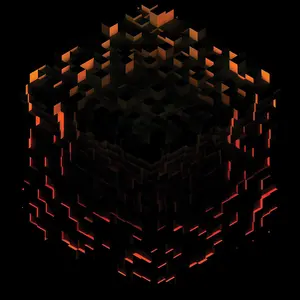 C418 - Minecraft Volume Beta - Red Orange & Yellow Splatter  [VINYL RECORD - LP] Colored Vinyl, Orange, Yellow