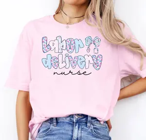 Coquette Labor and Delivery Nurse Short Sleeve T-shirt OR Sweatshirt, labor and Delivery Nurse Shirt, L and D Nurse , LD Nurse tee, RN Sweatshirt Cotton