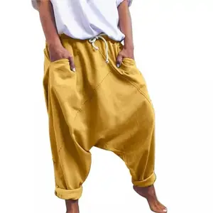 Women's Casual Harem Crotch Pants, Fashionable Lace-up Harem Pants, Women Trousers, Oversized Hip-hop Streetwear Woman