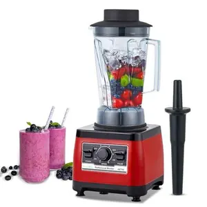 BioloMix Heavy Duty Professional Blender, Peak 2200W Commercial Grade Bar Blender With 70Oz Container For Shakes, Smoothies, Ice Crushing, Frozen Fruits, Soups, Dry Grinding (Red)