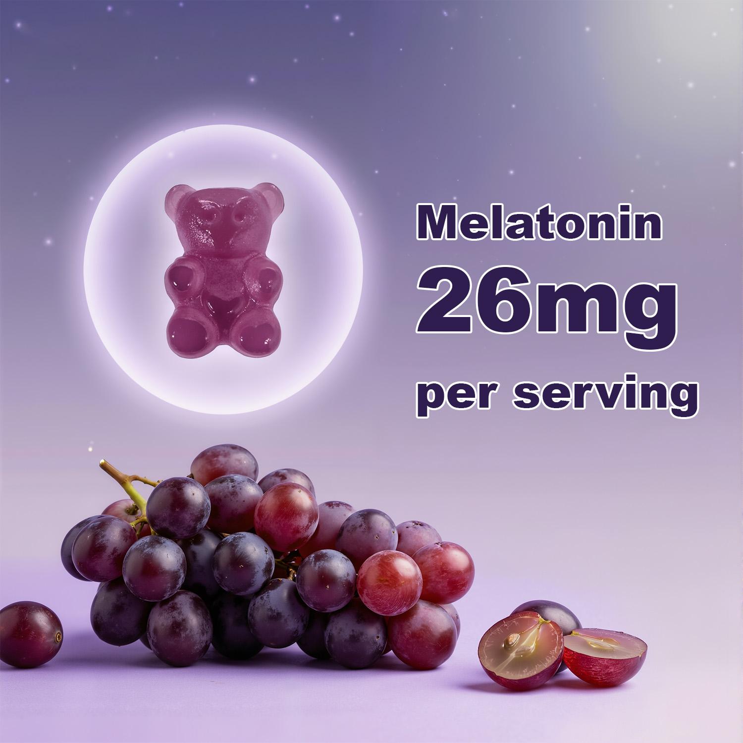 26mg Melatonin Bear Gummies High Potency Sleep Support