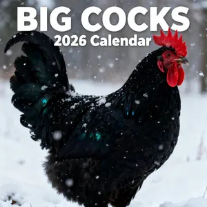 Funny Rooster Tear Off Calendar 2026, Humorous Photo Joke Gift for Animal Lovers, Daily Planner with Unique Rooster Theme, Ideal for Gifting
