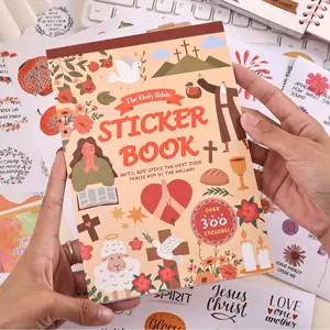 The Holy Bible Sticker Book - Over 300 Inspirational Christian Stickers for Water Bottles Laptop Scrapbook Journaling Planner Bible Study Vision Board Supplies Christian Easter Gifts for Women