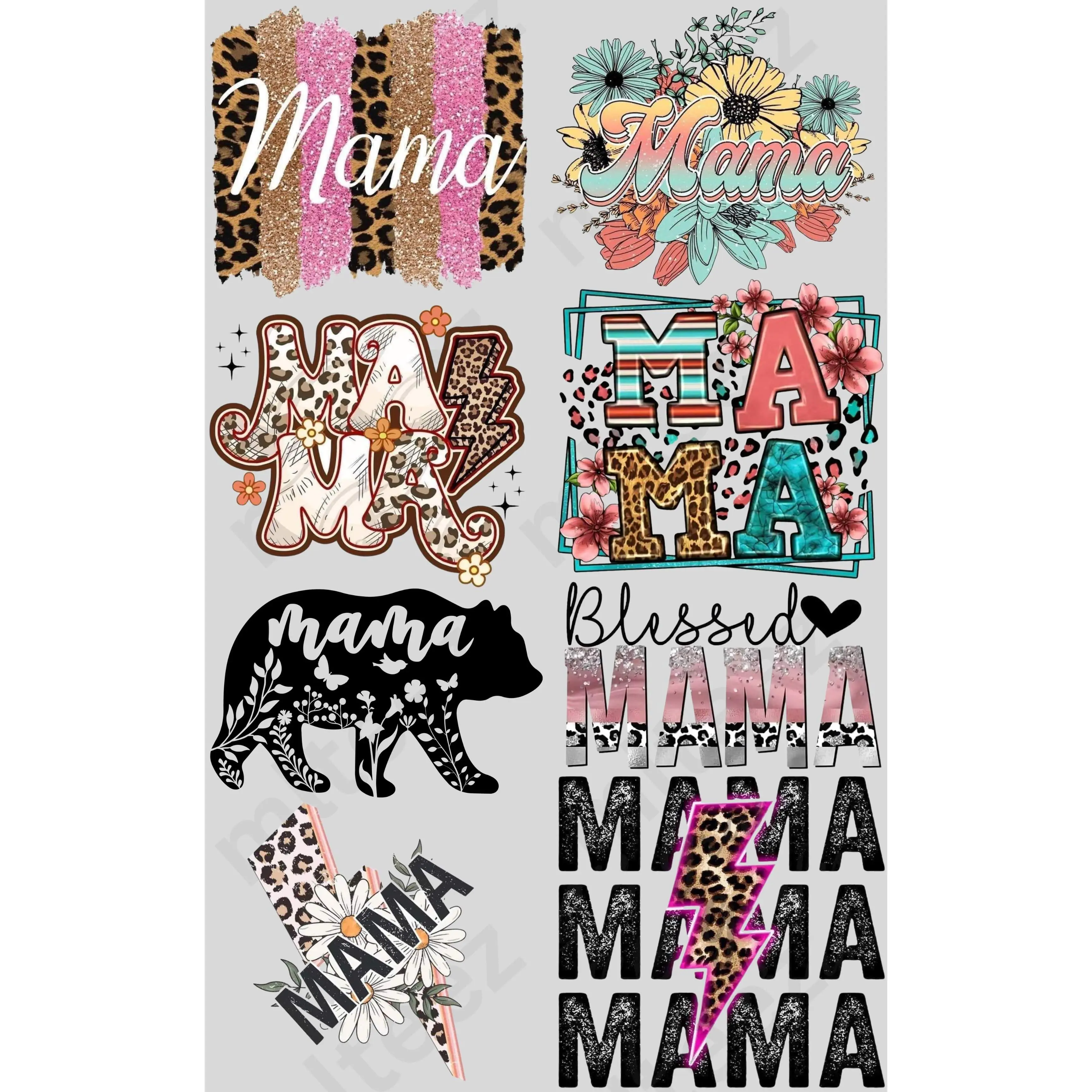 MAMA (1)  PREMADE GANGSHEET  - 22X36 DTF TRANSFERS - DIRECT TO FILM