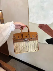 2026 Fashion Women's Handbag, Handmade Rattan Bag, Bir New Crossbody Shoulder Bag, High-Quality Gift Bag for Weddings and Evening Events