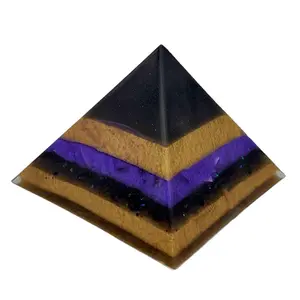 Shungite Pyramid EMF Shielding for Home Decor and Ornaments