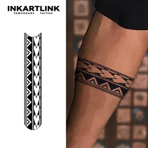 INKARTLINK Tattoo Tech, 2 Sheets Large Semi Permanent Tattoo, Adult Art Design Temporary Tattoos, Lasts 1-2 Weeks, Waterproof, Realistic Look, No Adhesive, No Reflection (Closed Loop 1)