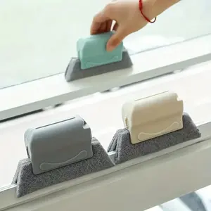 Window Groove Cleaning Brush, 1 Count Creative Window Groove Cleaning Cloth, Window Cleaning Brush, Household Cleaning Tool for Kitchen Bathroom, Window Cleaning Accessories