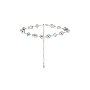8 Other Reasons Chain Belt in Silver & Turquoise