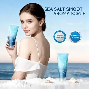 BEAUTNICE Sea Salt Smooth Aroma Scrub for Dull Skin - Natural Sea Salt Nourishes, Brightens Tone, Revives & Cleanses for Radiant Skin