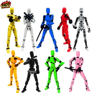 9PCS Assembly Completed Upgrade Titan 13 Action Figure Robot 13 Action Figures 3D Printed Multi Jointed Movable Nova 13 Action Figure Set,Desk Decoration Creative Gifts