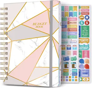 Budget Planner - 12 Monthly Financial Organizer, Expense Tracker, Undated Finance Planner, 6" x 8.2", Monthly Budget Book, Account Book