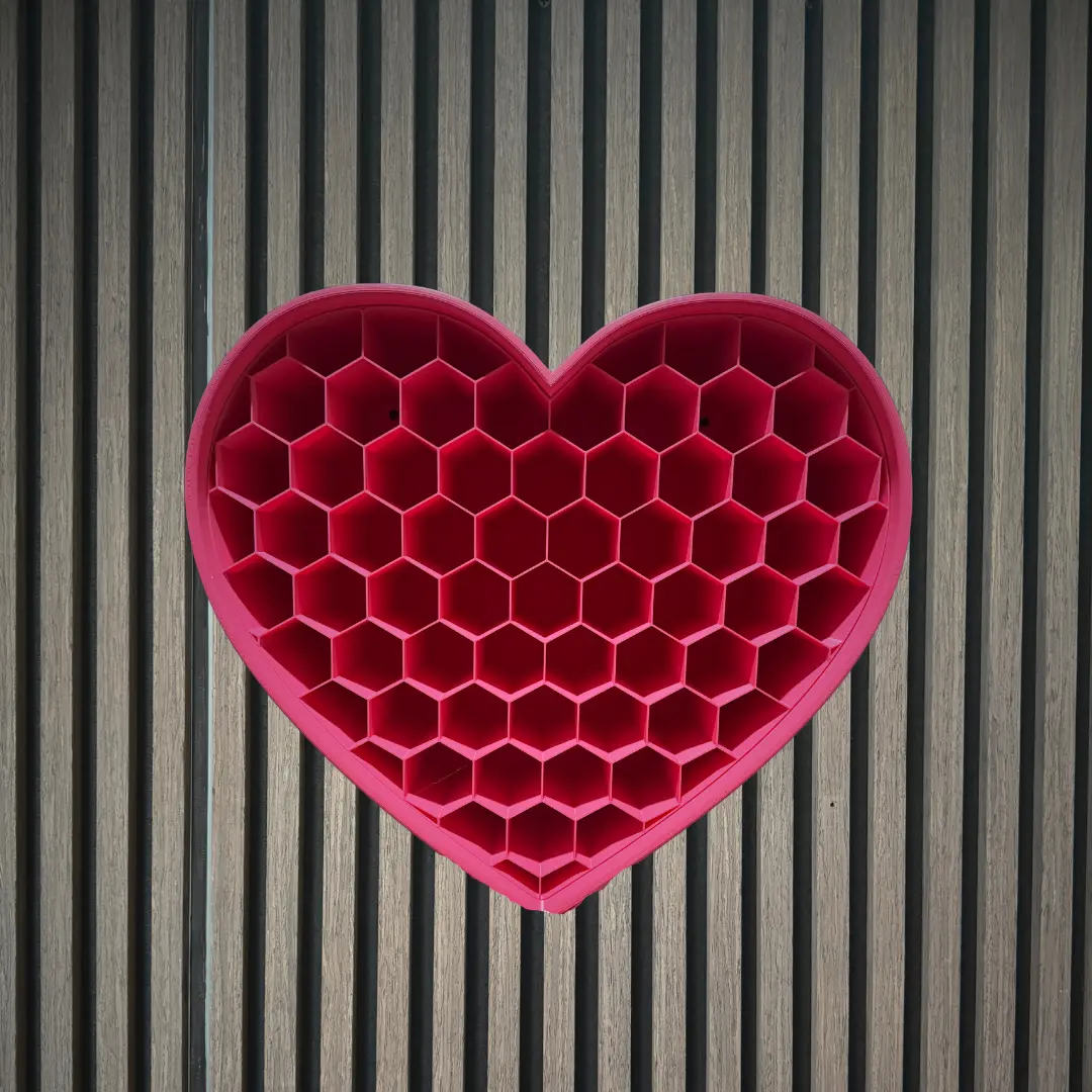 Heart-Shaped Tattoo Ink Storage Cosmetic Organizer, Home Supplies Storage Box
