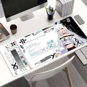 Anime Girl Large Gaming Mouse Pad,Desktop Decoration Protection Pad,Rubber Pad Non-slip Lock Edge Work Pad,Multi-size Mouse Pad Suitable for Laptop,Desktop Computer Games, Work,Family, Good Gift for Boys,Girls,Kids, Gaming Desk Accessory