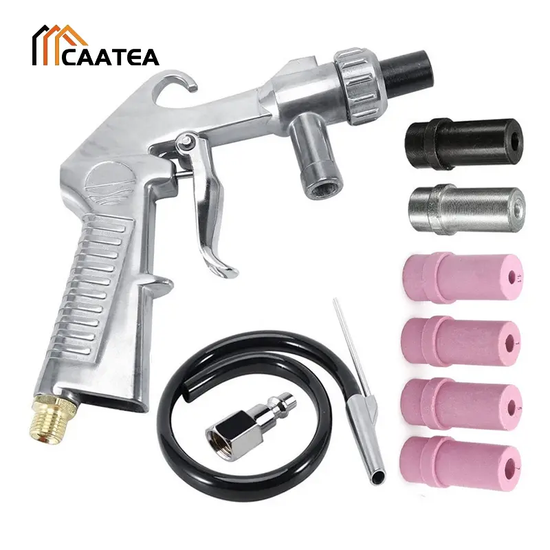 high-Precision Sandblaster Abrasive Air Sand Blasting Gun Efficient Kit Precise Spraying Contains Multiple Types Of Nozzles Sandblasting Machine Strong Sandblasting Tool Cleaning tools Rust Removal tools Polishing tools