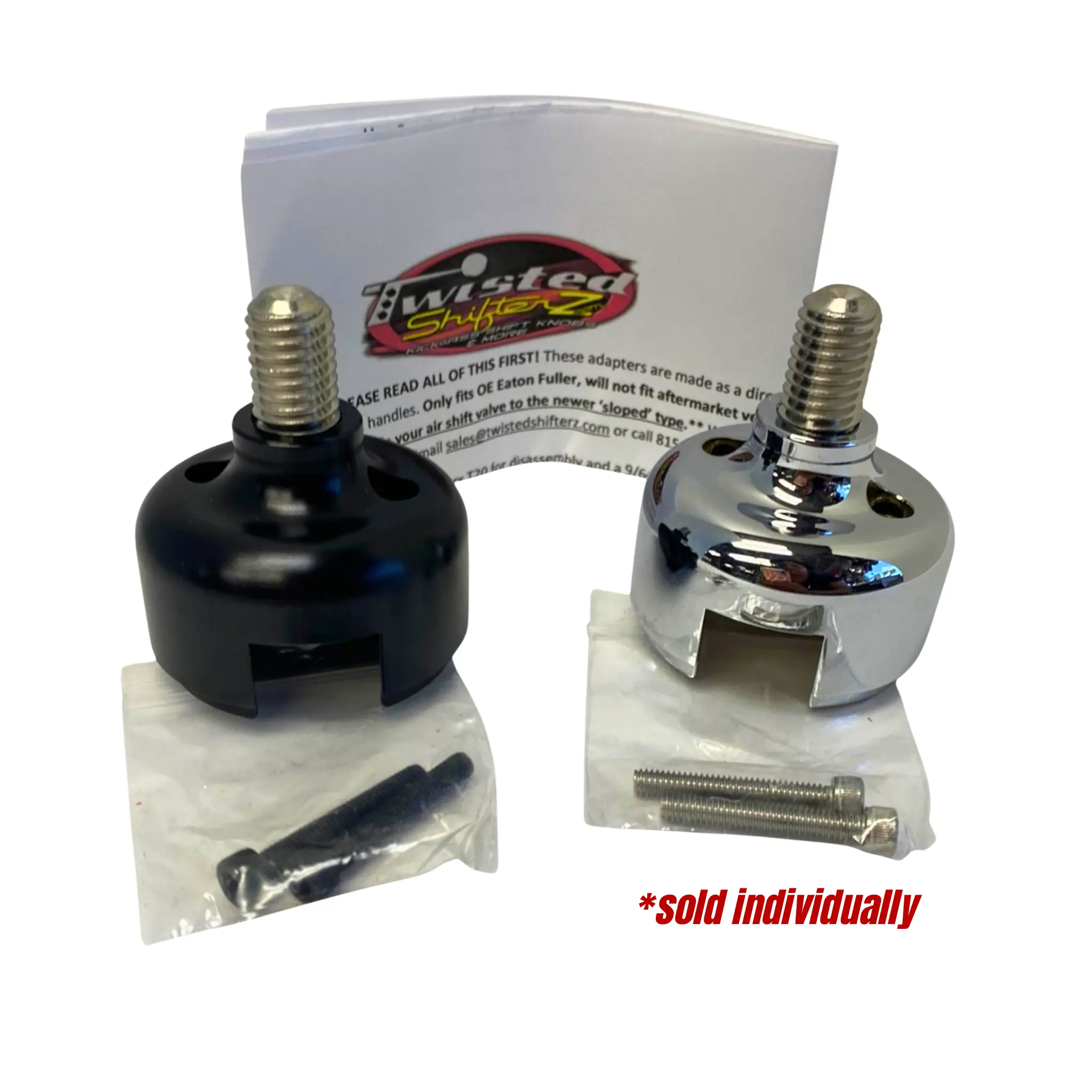 Twisted Shifterz ShifTopperz Adapter with Splitter - Kenworth, Freightliner Lead Part, Compatible with Twisted Shifterz Shift Knobs, Eaton Fuller 13-18 Speed Transmissions (Sold individually)