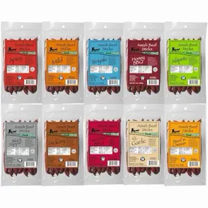 Beef Sticks - Seven 1oz Snack Sticks - 7 Ounce Beef Stick Bags -  High-Quality Meat Snack