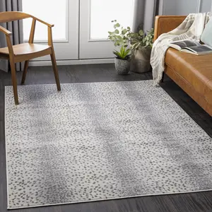 Livabliss Roma Modern Antelope Print Low Pile Area Rug - Home Decor Animal Print Rug, Machine-Woven, Low-Maintenance, Modern Minimalist Design, High-Traffic Suitable, Indoor Carpet, Home Decor Rugs