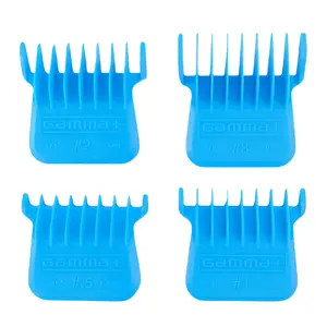Gamma+ Wide Magnetic Trimmer Blade Guards - Blue