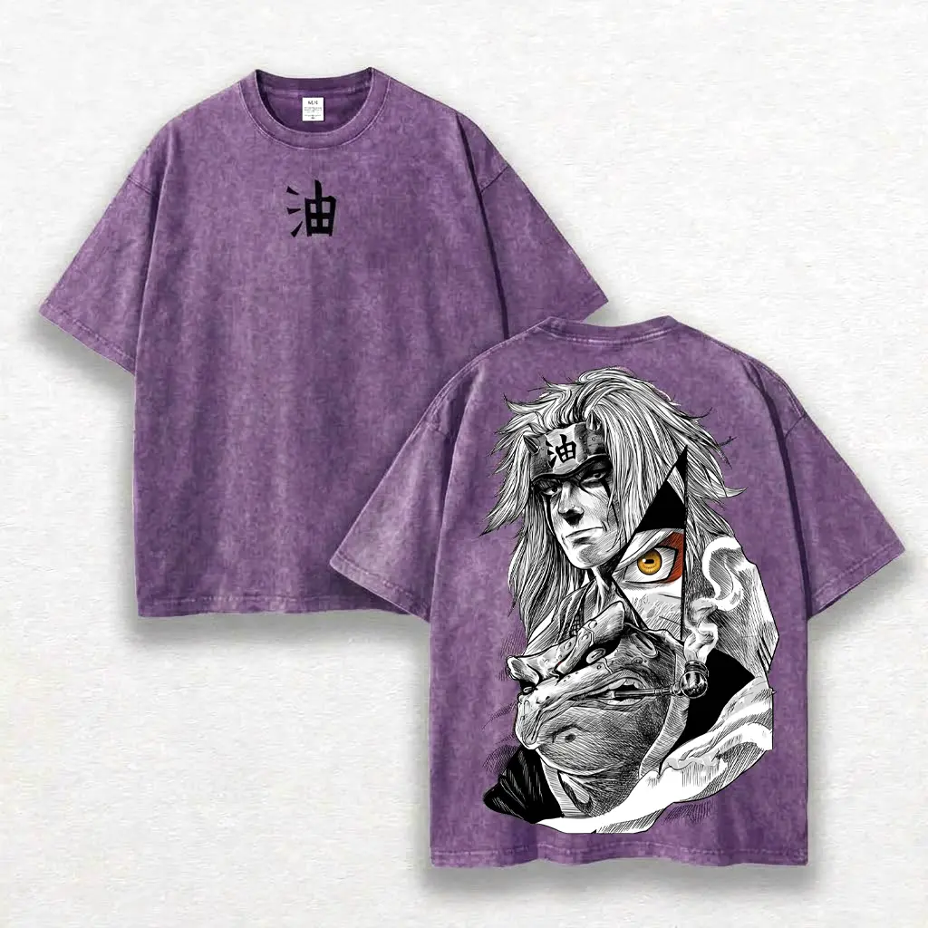 Purple-Acid Wash Tshirt