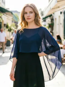 Women's Solid Color Chiffon Shawl Thin Breathable Ethnic Street Fashion Simple Scarf Headscarf, New Arrival, 1pc