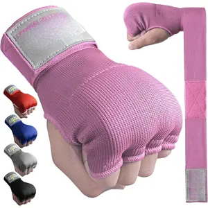 Boxing Hand Wraps for Men & Women - Boxing Quick Wraps Inner Gloves Kickboxing Handwraps for Boxing Gloves Gear Knuckle Support Elastic Wrist Straps for  MMA Shadowboxing Muay Thai