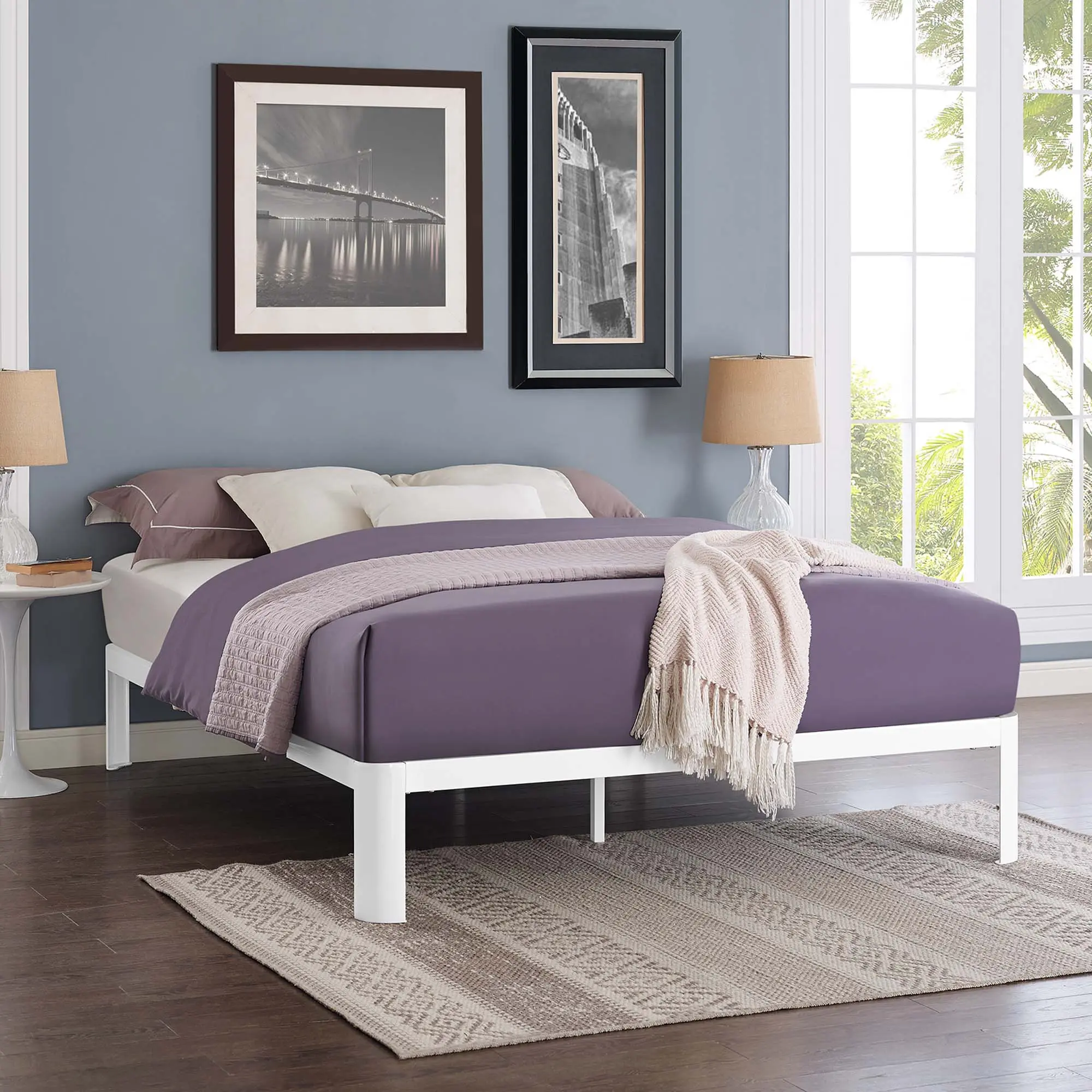 Modway Corinne Full Bed Frame in White