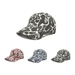 Spring And Summer Men And Women Baseball Cap Paisley Pattern Printed Baseball Cap
