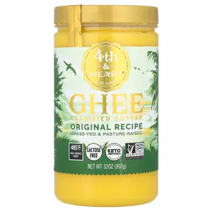 4th & Heart Ghee Clarified Butter, Original Recipe, 32 oz (907 g)