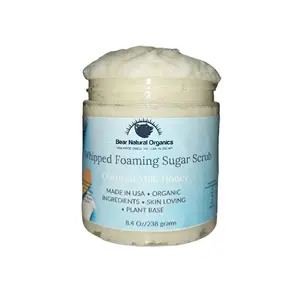 Foaming Creamy Whipped Sugar Scrub Face and Body Ultra Hydrating and Moisturizing Gentle Exfoliating Scrub and Polisher Nourishing Body Care Silicone Free Skin Care Sensitive Moisturizer  Cleansing