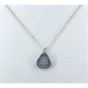 Little Blue Moonstone Buddha