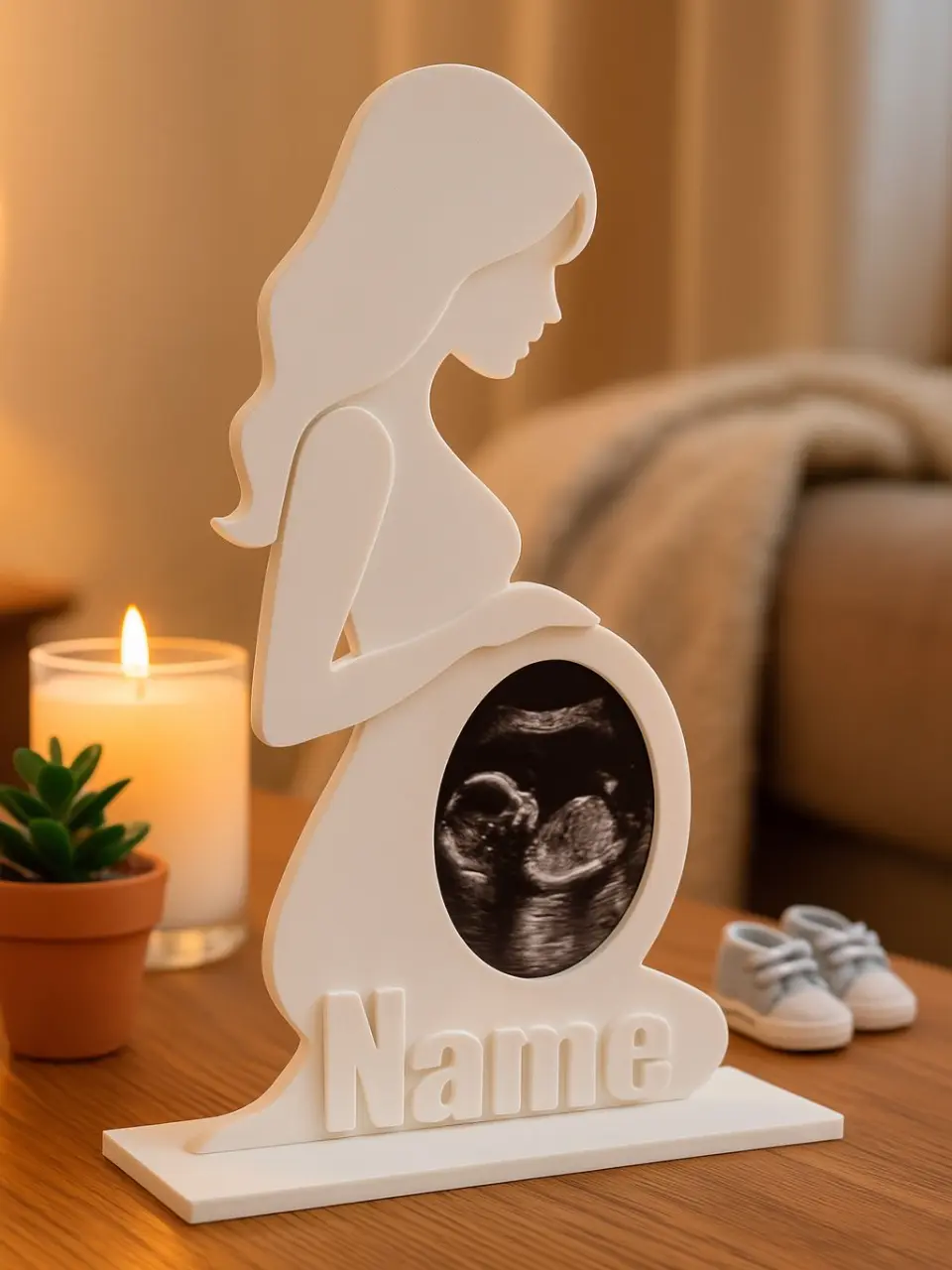 pregnant mom ultrasound photo frame baby keepsake gift