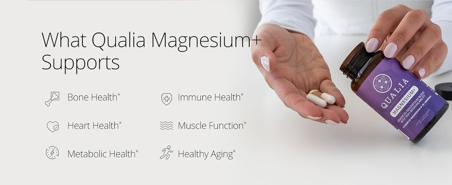 Qualia Mind & Body Bundle | 1-Month Supply | Creatine+ & Magnesium+ | Optimized Creatine Absorption | 10-Form Magnesium Blend | Muscle Performance, Brain Function & Recovery Qualia Mind & Body Bundle | 1-Month Supply | Creatine+ & Magnesium+ | Optimized Creatine Absorption | 10-Form Magnesium Blend | Muscle Performance, Brain Function & Recovery