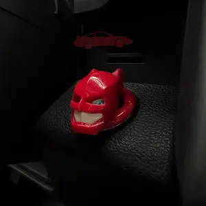 Hero Style Flip Up Ignition Cover | Bat Animal Human Start Stop Button Cover, Car Enthusiast Gift