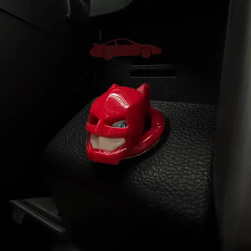 Hero Style Flip Up Ignition Cover | Bat Animal Human Start Stop Button Cover, Car Enthusiast Gift