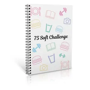 75-day Soft Challenge Tracker Notebook, 1 Piece Daily Workout & Diet Planner, Reading List, Habit Builder, Journal & Goal Setting for Self-improvement