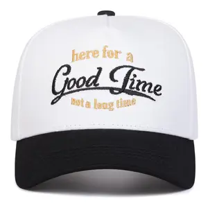 Unisex Letter Embroidered Patchwork Baseball Cap Outdoor Adjustable Sunscreen Leisure Hat Spring Autumn Travel Tourism Beach