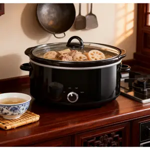 7-Quart Slow Cooker, Black