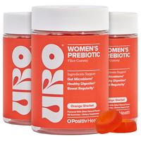 URO Women's Prebiotic Fiber Gummy - 3 Pack Bundle