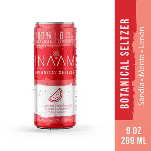 Watermelon, Mint and Lemon Botanical Soda - Zero-Calorie Fizzy Drink - Drinks, Beverage