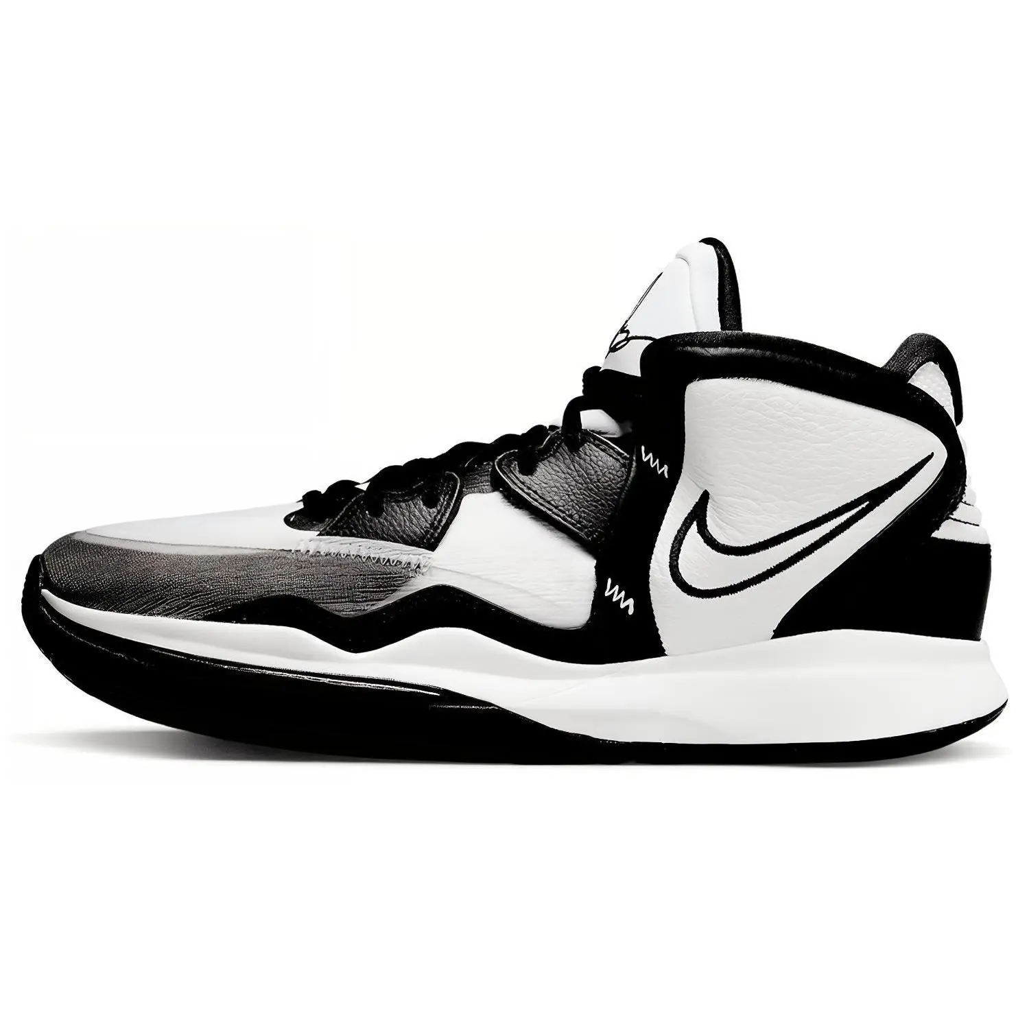 Nike Kyrie Infinity Tb White Black Versatile Cushioned Durable Low Top Basketball Shoes Men's DO9616-100