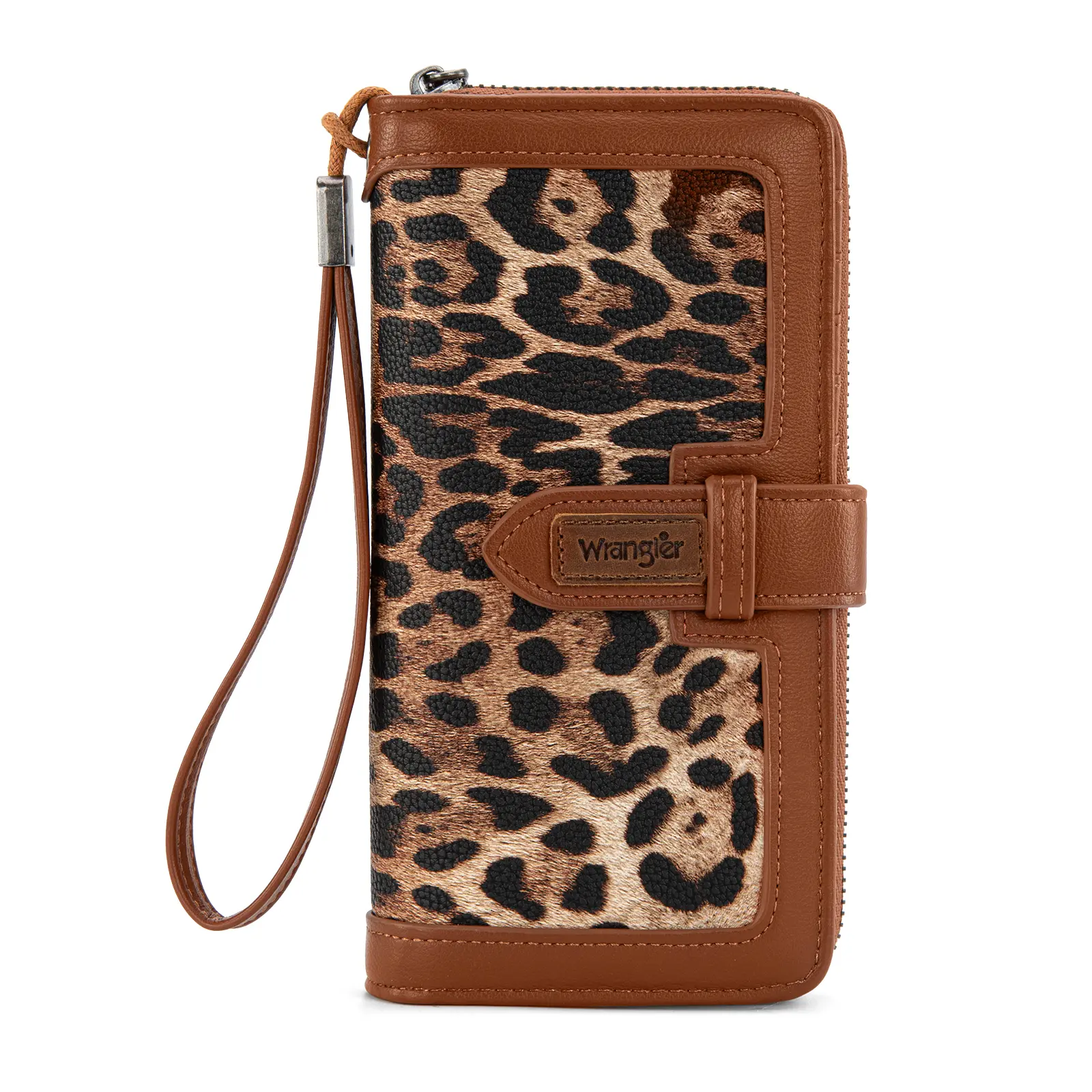 Wrangler Women's Wristlet Wallet Large Capacity RFID Credit Card Holder Wallet with ID Window and Cash Pocket