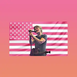 Joe Keery Concert Flag | Indie Rock Music Wall Banner, Live Performance Dorm Decor
