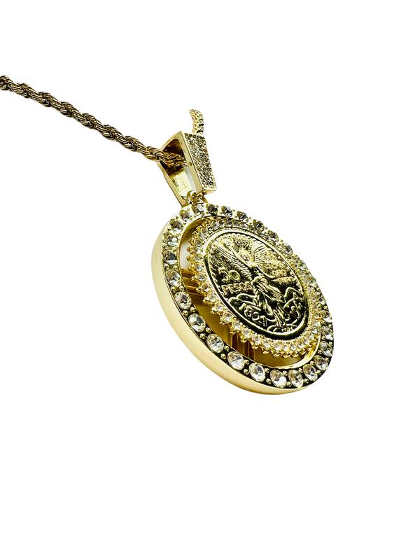 Spinning Centenario with 26" Rope Necklace (24K Gold Filled)