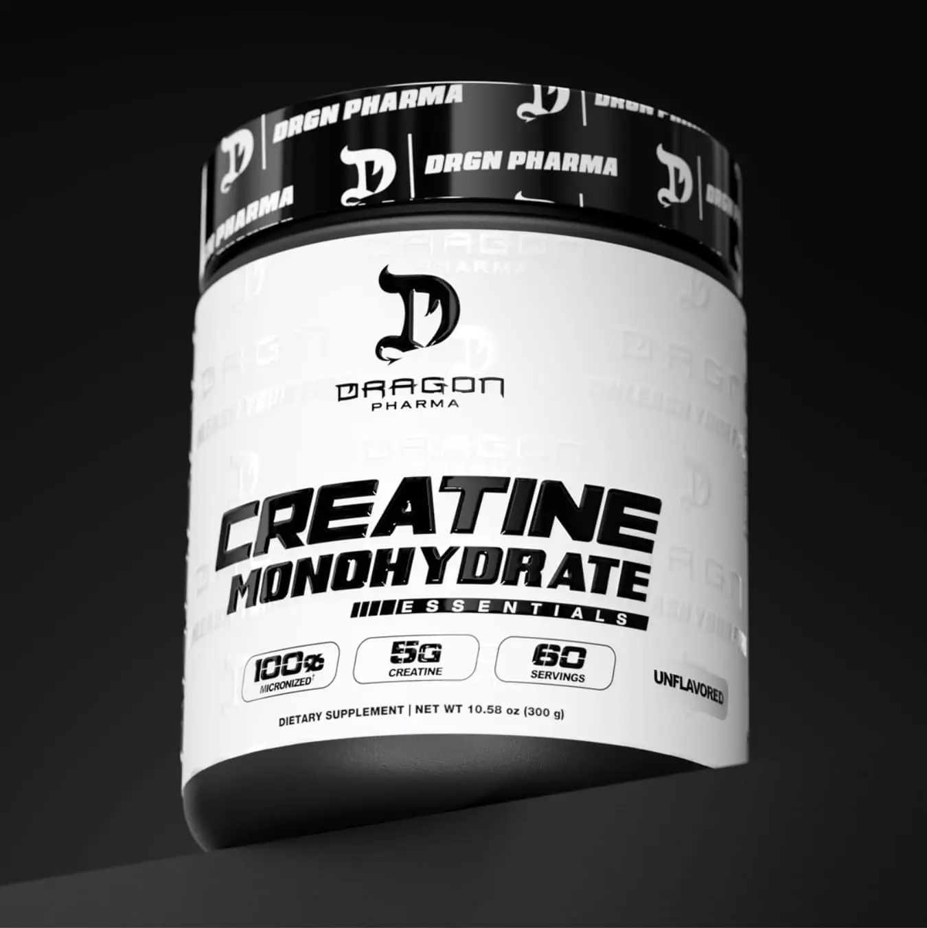 [2026 Upgrade] DRAGON PHARMA Creatine Monohydrate, 60 Servings, Unflavored | Aid Muscle Recovery, Post-Workout Supplement, Antioxidant Support