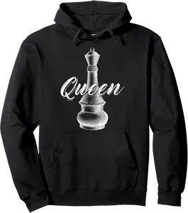 Queen and Queen Chess Piece Chess Player Pullover Hoodie - Julianex Shop 84B0BQSTZ8XG